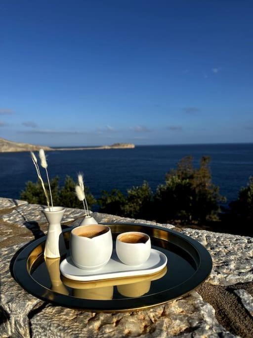 Cozy Cliff Tower W/ Breathtaking Sea Views Villa Agios Georgios Minas Dış mekan fotoğraf